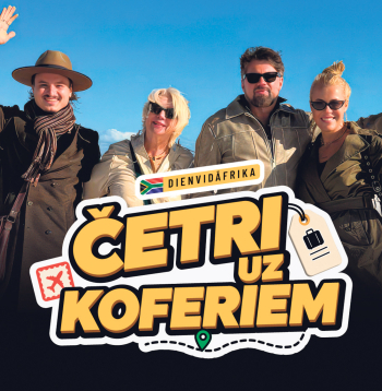 "Četri uz koferiem". "Četri uz koferiem".