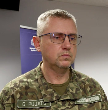 Valsts robežsardzes priekšnieks Guntis Pujāts. Valsts robežsardzes priekšnieks Guntis Pujāts.