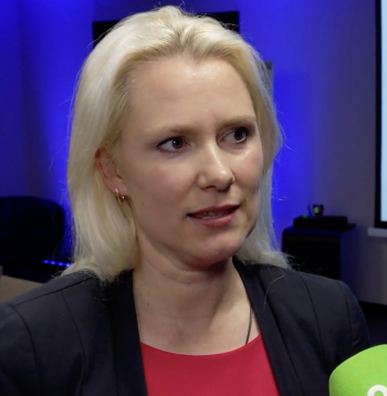 NEPL priekšsēdētāja Aurēlija Ieva Druviete. NEPL priekšsēdētāja Aurēlija Ieva Druviete.