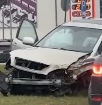 Četru automašīnu sadursme Rīgā.