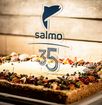 "Salmo" 35 gadu jubilejas torte.