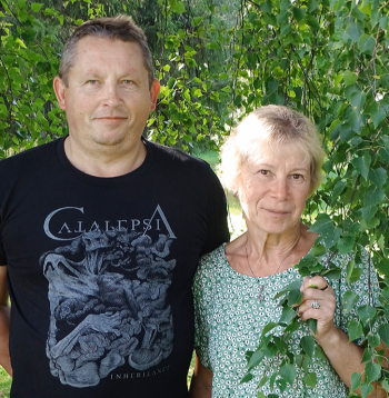 "Lielbērzu" saimnieki Indra un Kaspars Ansabergi.