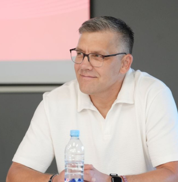 Latvijas vīriešu handbola izlases jaunais treneris Margots Valkovskis.