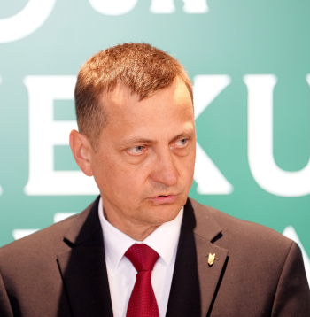 Zaļo un Zemnieku savienības (ZZS) priekšsēdētājs Armands Krauze.