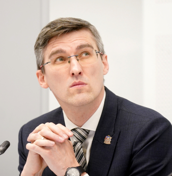 Apvienotā saraksta Saeimas frakcijas vadītājs Juris Viļums.