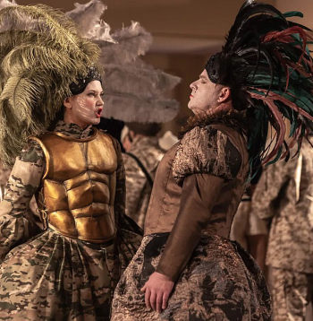Skats no režisora Elmo Nīganena iestudējuma – Georga Frīdriha Hendeļa operas "Jūlijs Cēzars".