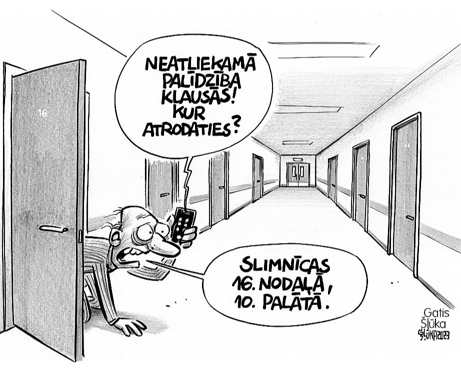 Zīmē Gatis Šļūka. Neatliekamā palīdzība klausās! Kur atrodaties?
