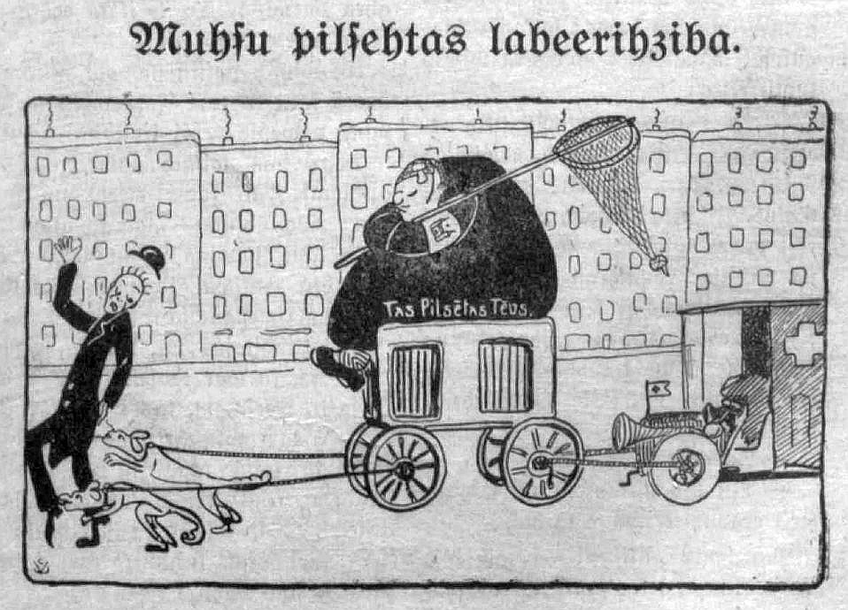 Žurnāla "Gailis" karikatūra