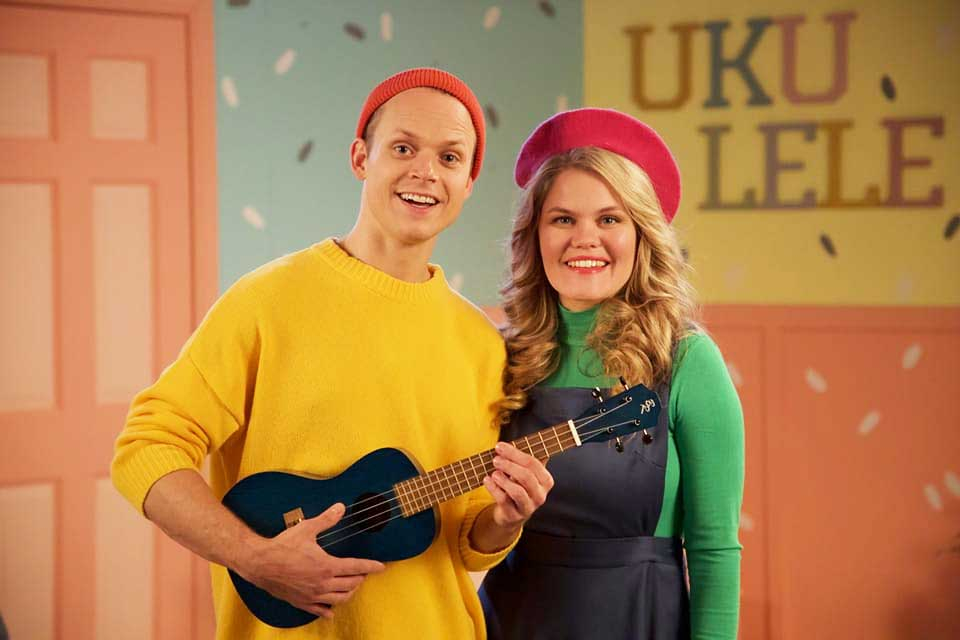 Raidījuma galvenie varoņi Uku (Uldis Siliņš) un Lele (Annija Putniņa)