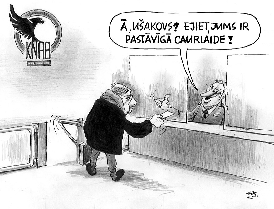 Zīmē Ēriks Ošs. Ā, Ušakovs?