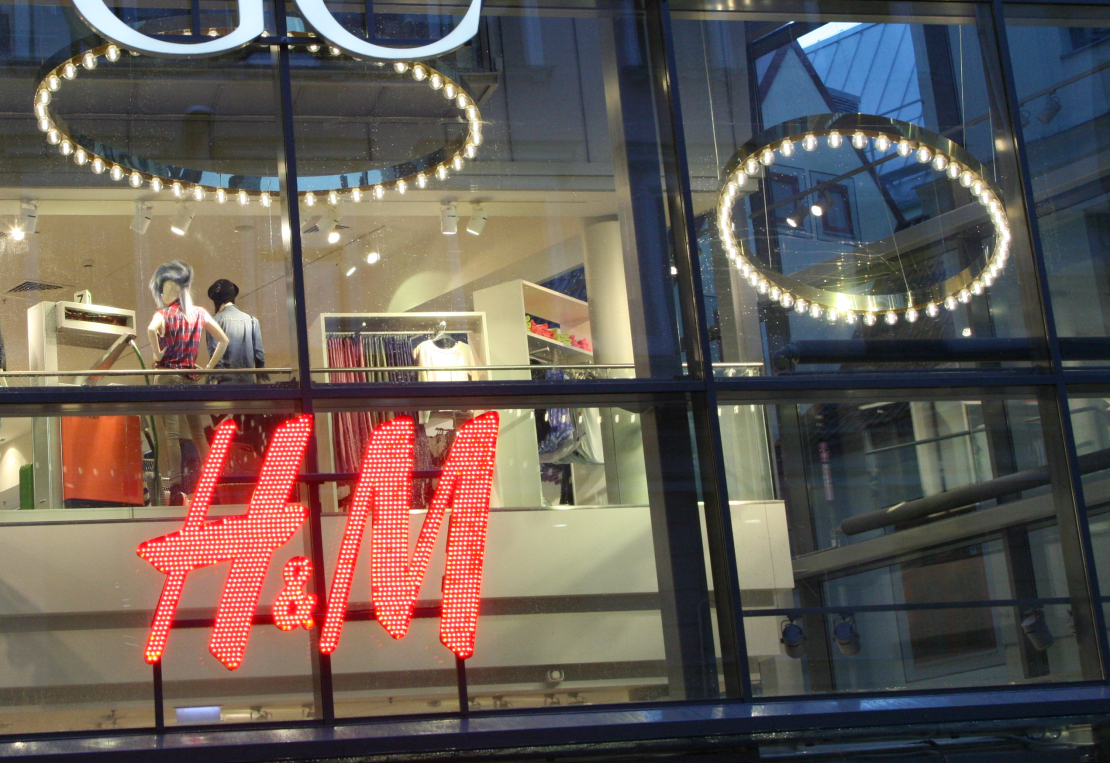 H&M veikals.