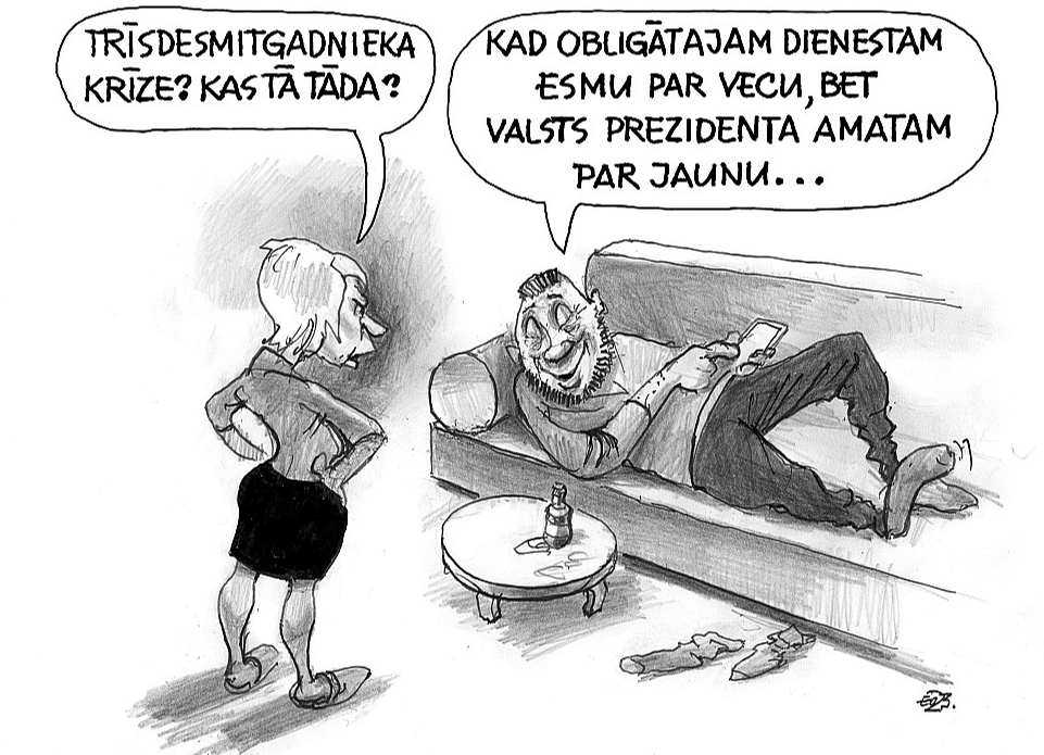 Zīmē Ēriks Ošs: Karavīrs vai prezidents