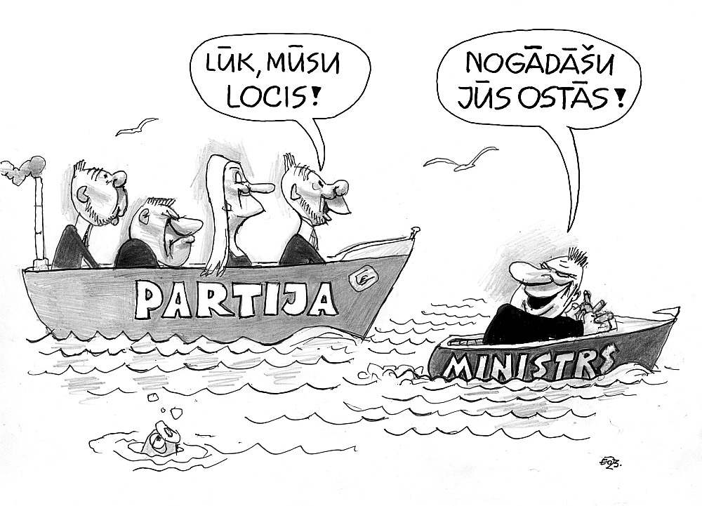 Zīmē Ēriks Ošs. Nogādāšu jūs ostās!