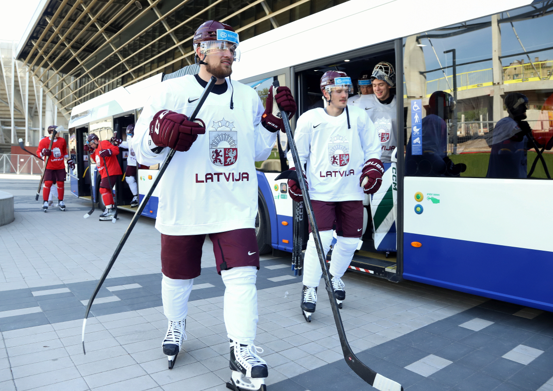 Latvijas hokeja izlase ceturtdien dodas uz treniņu "Arēnā Rīga".