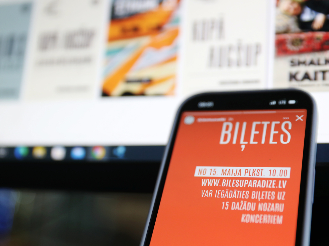 Pakāpeniski sākās biļešu tirdzniecība uz Dziesmu svētku pasākumiem biļešu izplatītāja "Biļešu paradīze" mājaslapā.