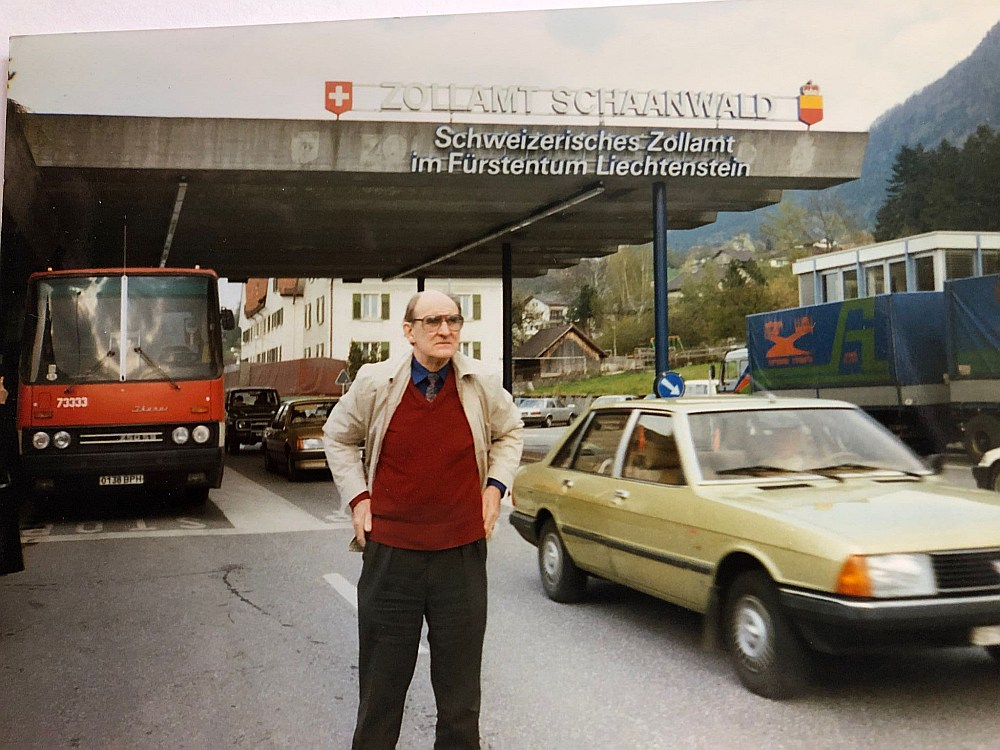 Režisors Pēteris Pētersons Šveicē 80. gadu beigās.