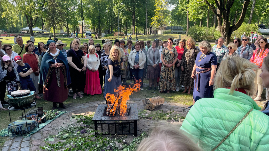 "Spīganu salidojumā" Dzegužkalnā.