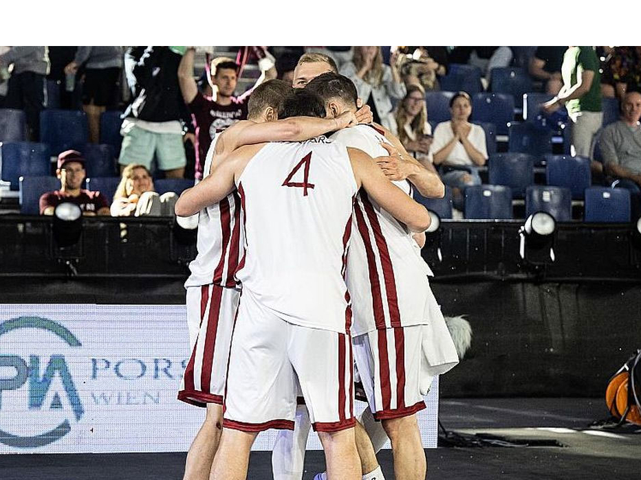 Latvijas 3x3 basketbolisti Vīnē izcīnīja savu vēsturē otro labāko rezultātu pasaules čempionātos pēc sudraba 2019. gadā.