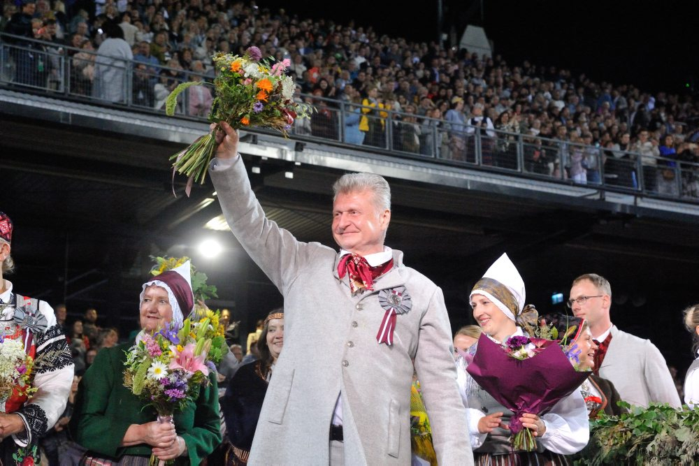 Deju lieluzvedums "Mūžīgais dzinējs". Jānis Ērglis. Dziesmu un deju svētki.