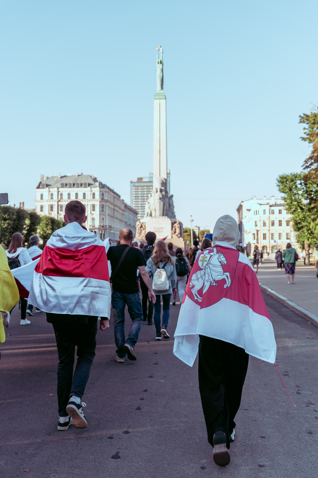 Baltkrievu kopienas gājiens.