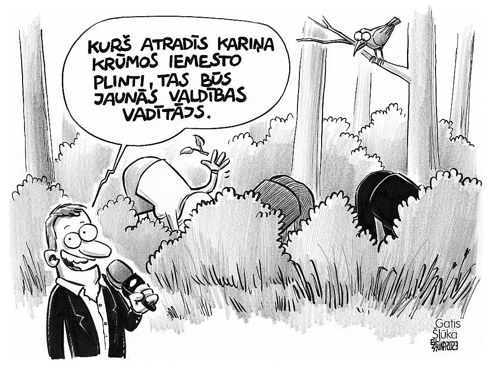 Zīmē Gatis Šļūka. Kuram paveiksies?