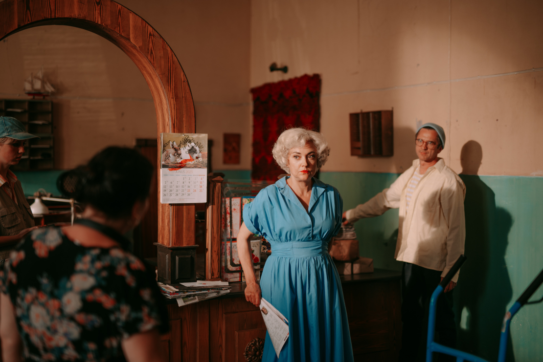 LMT komēdijseriāla "Pilna pastkaste" filmēšana Ķemeros.
