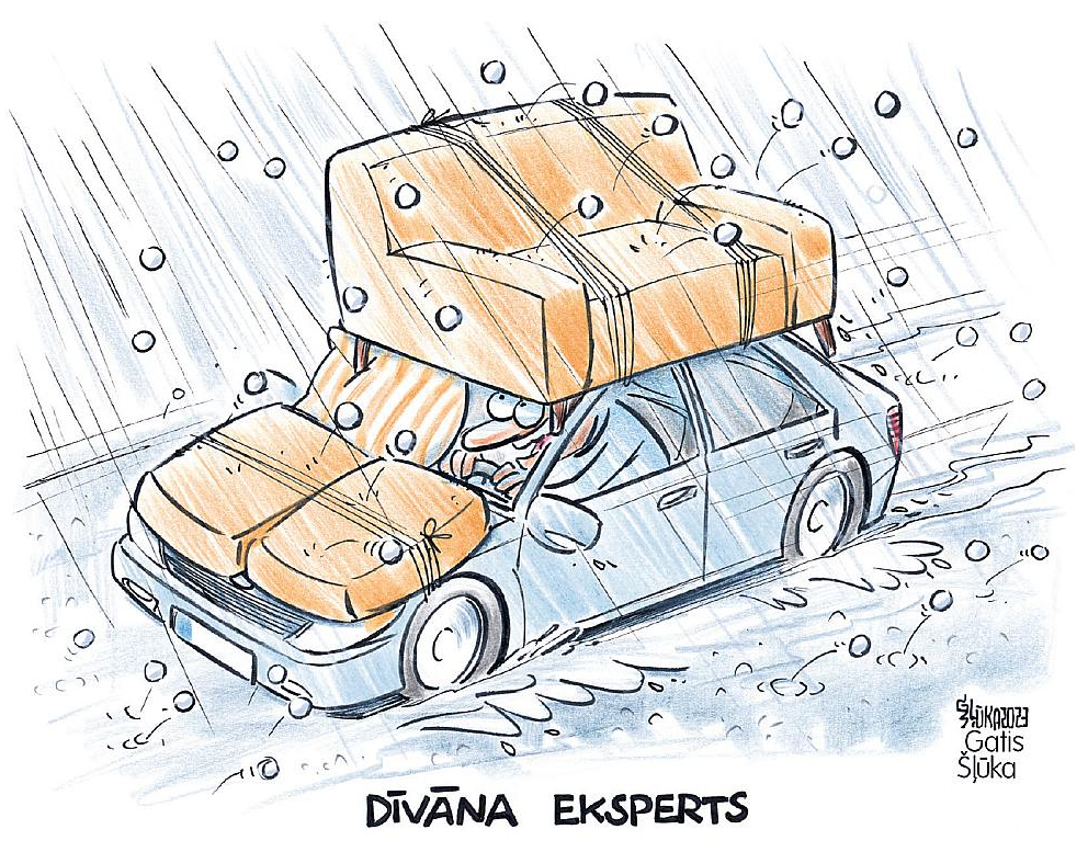 Zīmē Gatis Šļūka. Dīvāna eksperts