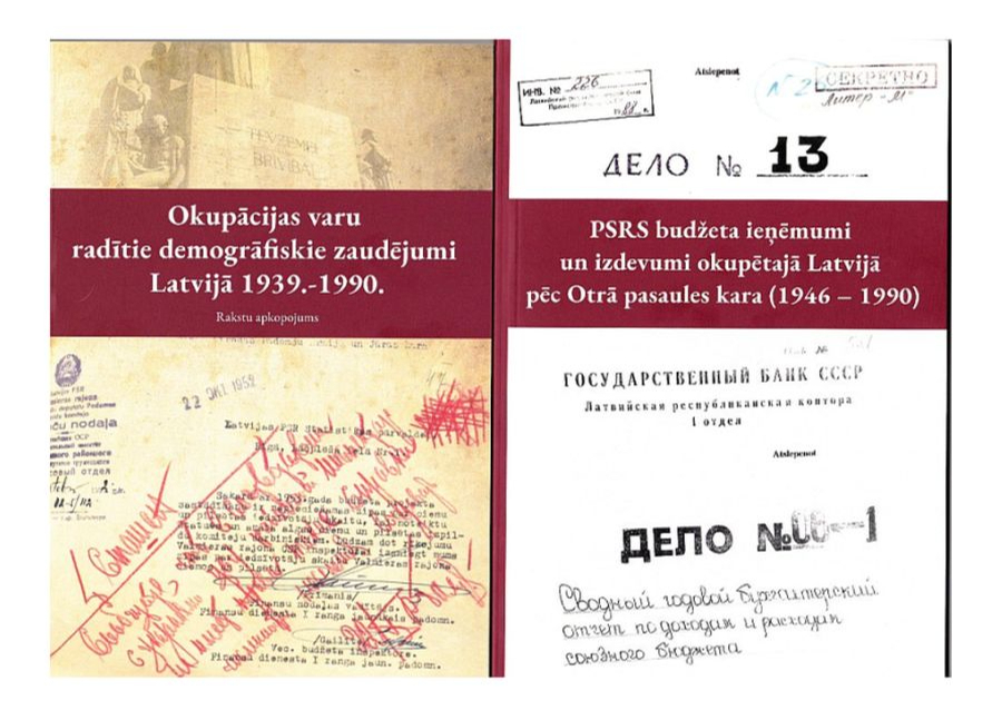Abas jaunizdotās grāmatas sniedz faktu materiālu par PSRS laikā Latvijai nodarītajiem zaudējumiem.