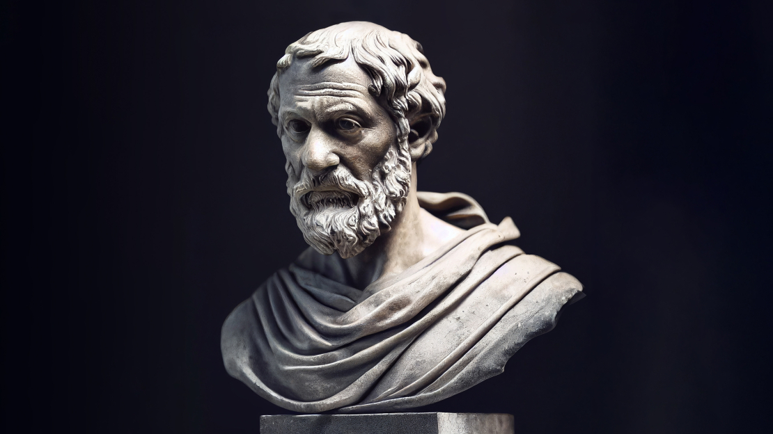 Grieķu filozofs Aristotelis.