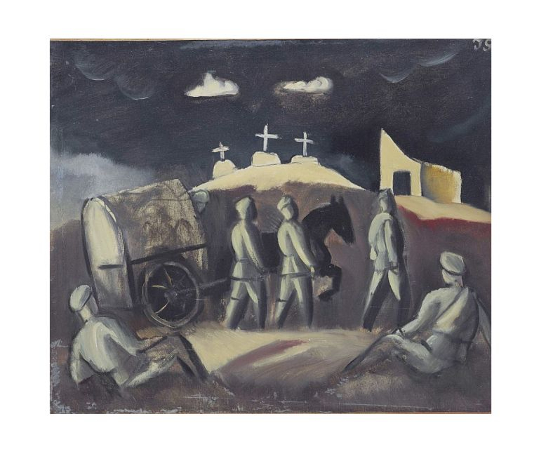 Jāzeps Grosvalds. "Baltie krusti". 1917. Audekls, eļļa. LNMM kolekcija.