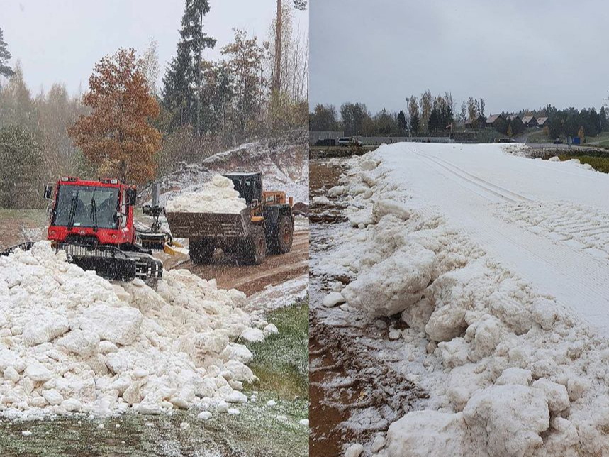 Madonieši apliecinājuši – sniegu iespējams saglabāt pat trīs vasaras.