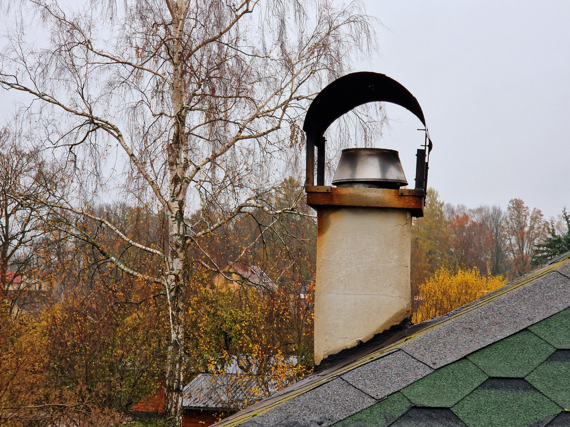 Keramzītbetona skurstenis obligāti jāapmet.