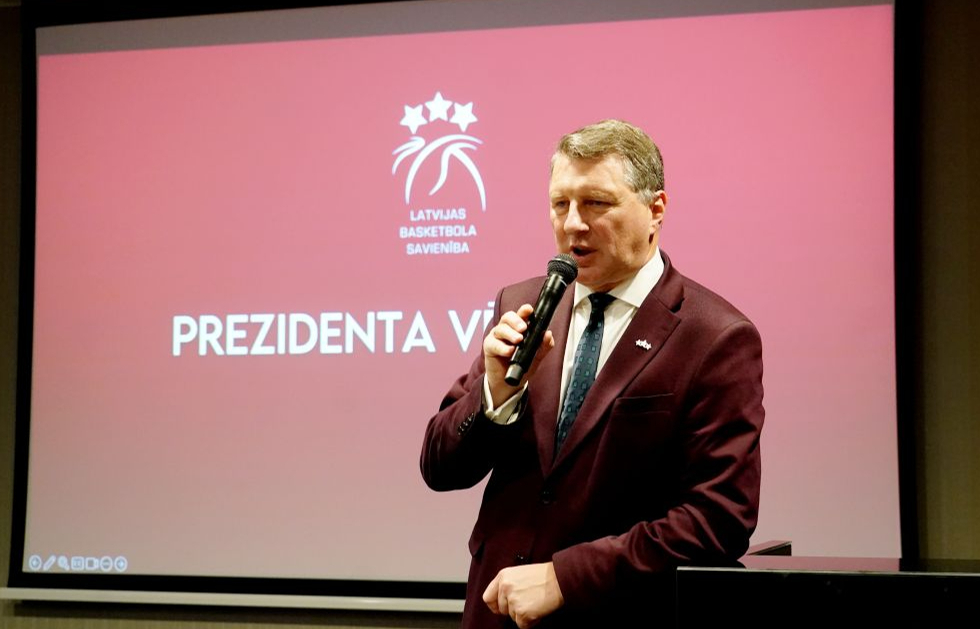 Latvijas Basketbola savienības (LBS) prezidents Raimonds Vējonis.