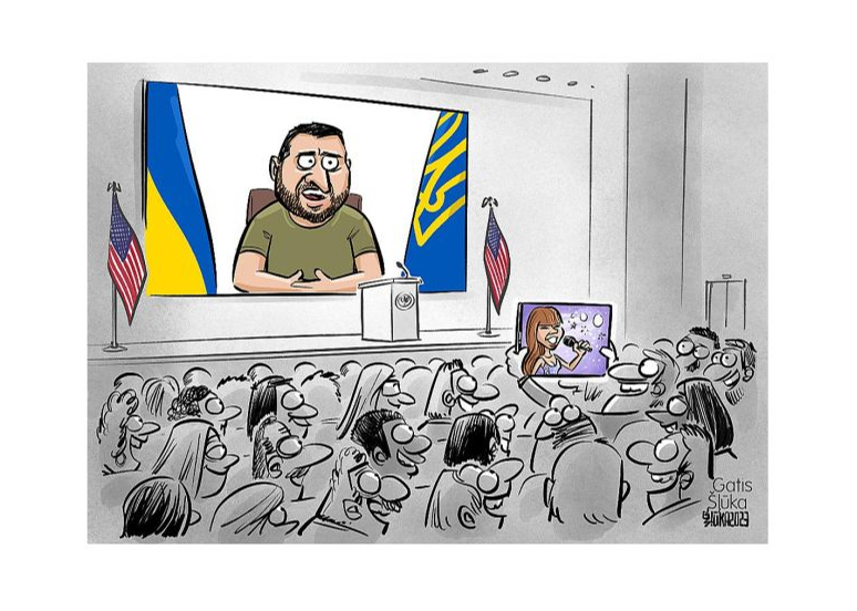 Zīmē Gatis Šļūka. Uzvar cerības nesēja Teilore Svifta!