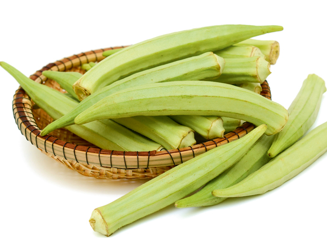 Okras pākstis.