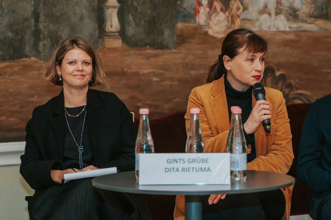 Daudzsēriju filmas "Pansija pilī" preses konference,