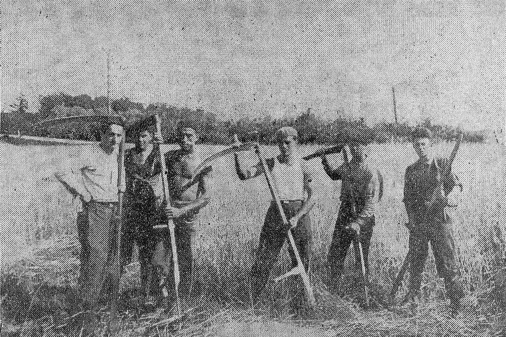 Nākamie Palestīnas kolonisti Dubeņos 1935. gadā.