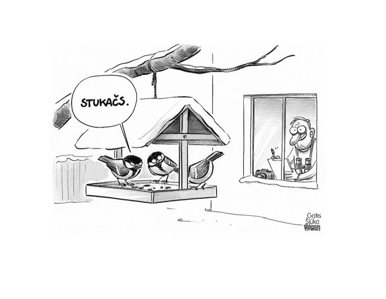 Zīmē Gatis Šļūka. Stukačs!