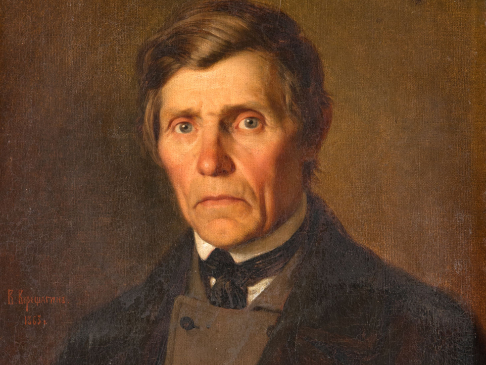 V. P. Vereščagins. Kārļa Fridriha Hūna (1799-1875) portrets.
