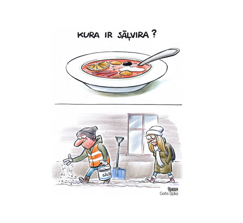 Zīmē Gatis Šļūka. Kura ir sāļvira?