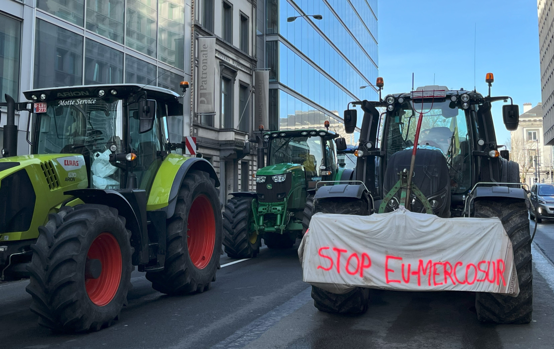 Zemnieku protesti Beļģijā.