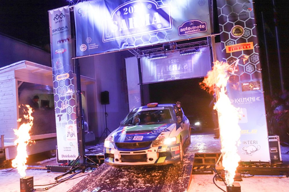 Rally Sarma 2024 atklāšanas pasākums.