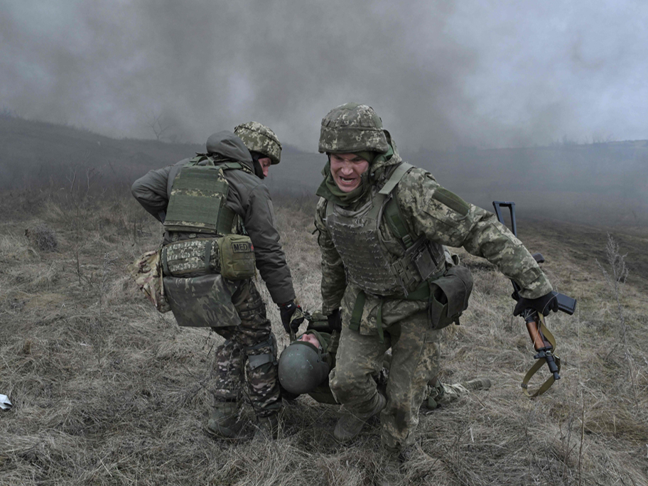 Ukrainas armijas karavīri.