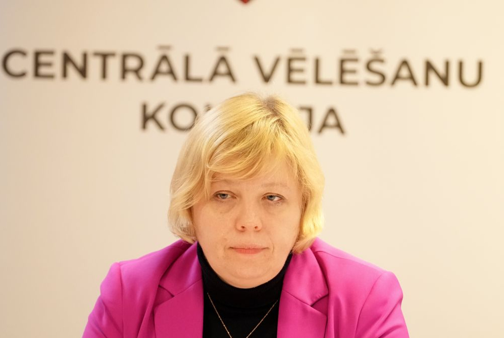 Bijusī CVK priekšsēdētāja Kristīne Bērziņa.