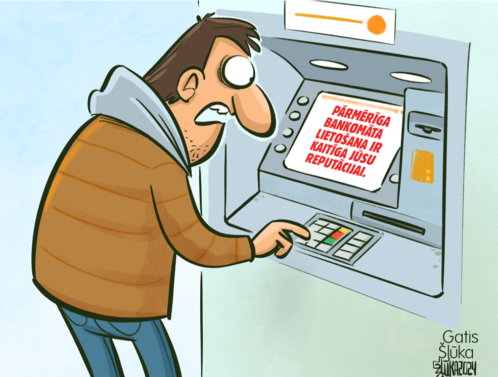 Zīmē Gatis Šļūka. Bankomāts un reputācija