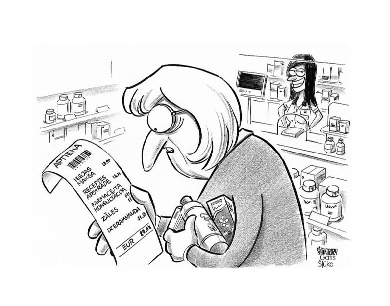 Zīmē Gatis Šļūka. Atbalstīsim farmaceitu!