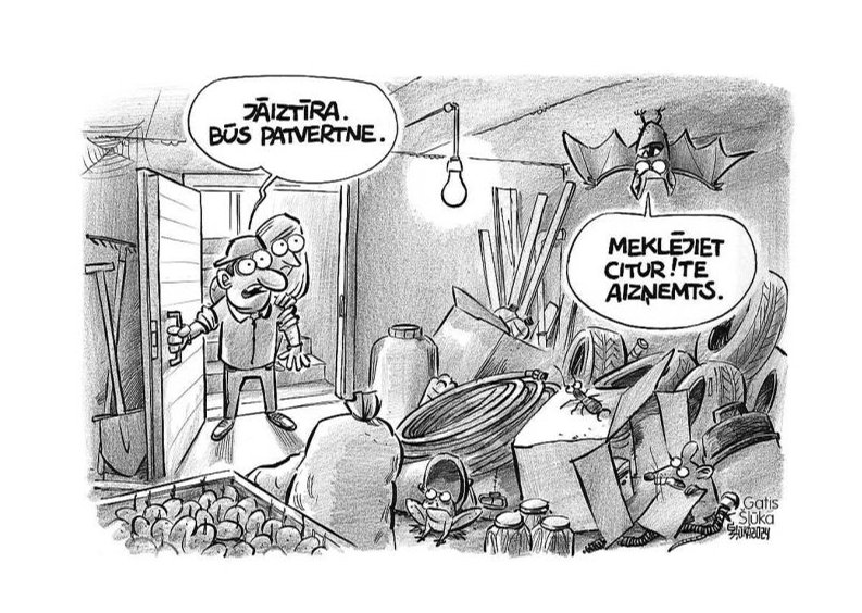 Zīmē Gatis Šļūka. Meklējiet citur!