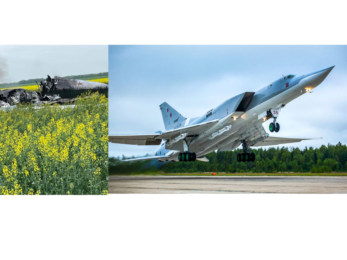 Krievijā nogāzies Ukrainas notriekts bumbvedējs Tu-22M3.