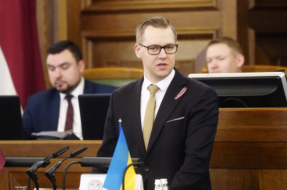 ZZS frakcijas vadītājs Harijs Rokpelnis.