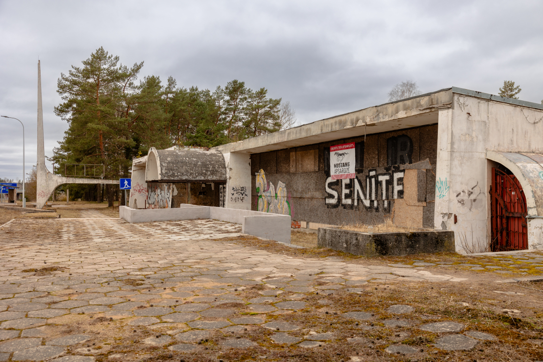 Vēsturiskā restorāna "Sēnīte" atjaunošanas darbi.
